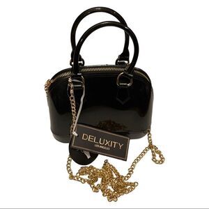 Deluxity Black Crossbody Jelly Purse • NWT